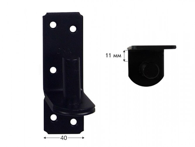 ZP Hinge Pin For Gate Strap - 11 mm, ∅16 мм, Black