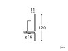 ZP Hinge Pin For Gate Strap - 11 mm, ∅16 мм, Scheme
