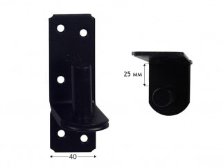 ZP Hinge Pin For Gate Strap - 25 mm, ∅16 мм, Black