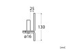 ZP Hinge Pin For Gate Strap - 25 mm, ∅16 мм, Scheme