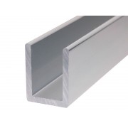 U-shaped Aluminium Profile For 10 mm Glass - 3.0 meters
