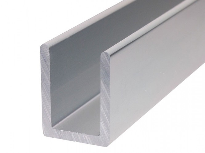 U-shaped Aluminium Profile For Glass