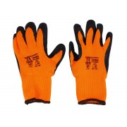 Чифт зимни защитни работни ръкавици топени в латекс Thor Winter