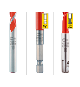 Alpen Profi Multicut Universal Drill Bits - 1/4" Hexagonal Shank, Application