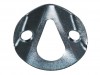 Reinforced Metal Plate With Pear-shaped Suspension Hole - ∅35 mm