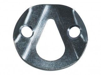 Усилена метална планка с крушовиден отвор за окачване - ф35 мм