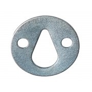Плоска метална планка с крушовиден отвор за окачване - ф35 мм