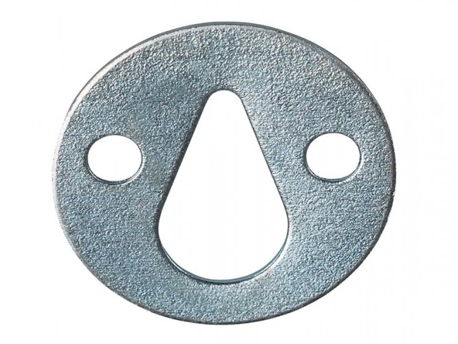 Flat Metal Plate With Pear-shaped Suspension Hole - ∅35 mm