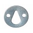 Flat Metal Plate With Pear-shaped Suspension Hole - ∅35 mm