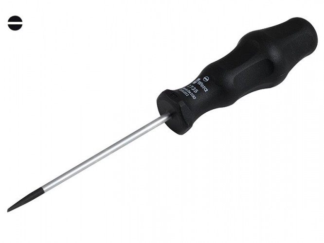 Wera Classic 1735 Screwdriver For Slotted Screws - 4.0 x 0.8 mm