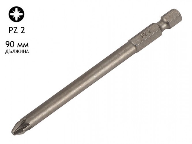 Накрайник (бит) за отвертки Berner - 90 мм, PZ 2