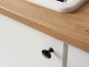 Udine Furniture Handle - With Screw, Nickel Black, Application