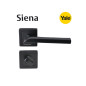 Дръжки за врати Yale Siena - WC сервизна, черен мат Дръжки за врати Yale Siena - WC сервизна, черен мат
