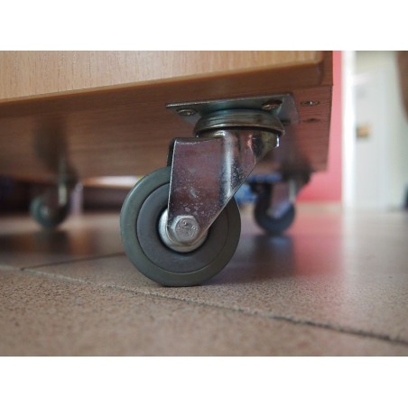 KAMA BQ07-S Ball-bearing Castor With Plate - ∅50 mm