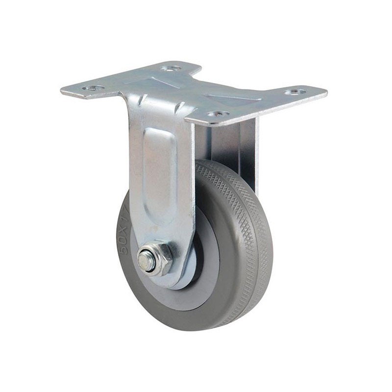 KAMA BQ07-F Ball-bearing Castor With Plate - ∅50 mm