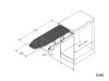 HZ040B Built-in Folding Cabinet Ironing Board - Scheme