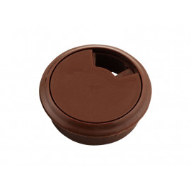 Plastic Cable Rosette - ∅60 mm, Brown
