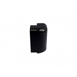External Corner For PVC Convex Skirting - Mini, Black