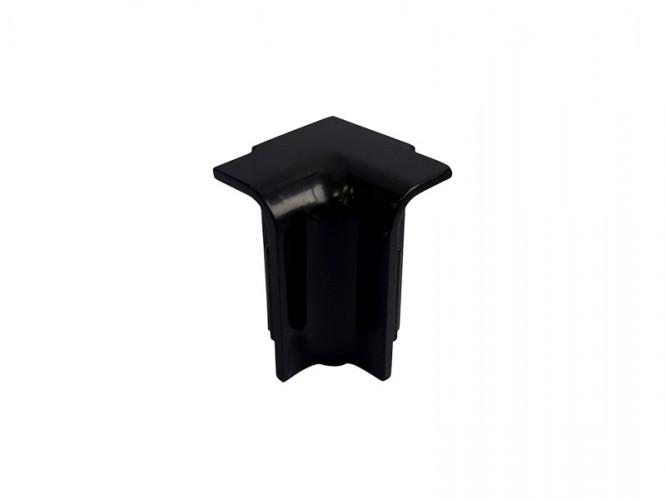 Internal Corner For PVC Convex Skirting - Mini, Black