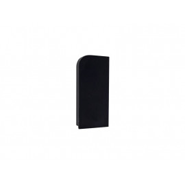 End Cap For PVC Convex Skirting - Mini, Right, Black