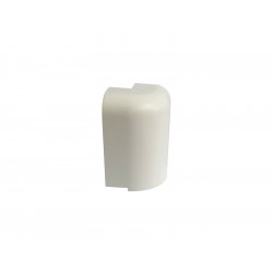 External Corner For PVC Convex Skirting - Mini, White