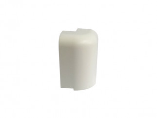 External Corner For PVC Convex Skirting - Mini, White