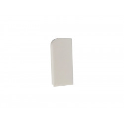 End Cap For PVC Convex Skirting - Mini, Right, White