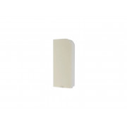 End Cap For PVC Convex Skirting - Mini, Left, White