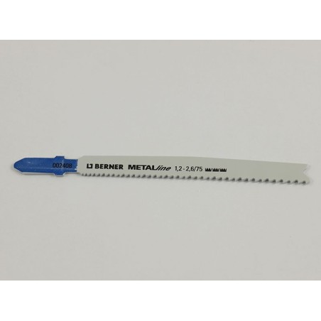 Berner MetalLine 1.2 - 2.6/75 Jigsaw Blade - For Metal