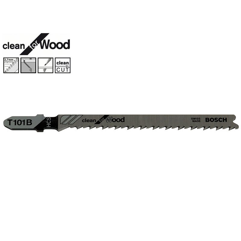 Bosch Clean for Wood T101B Jigsaw Blade
