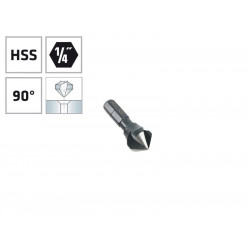 Конусовиден зенкер за метал с 1/4" опашка Alpen HSS - ф10.4 мм, М5