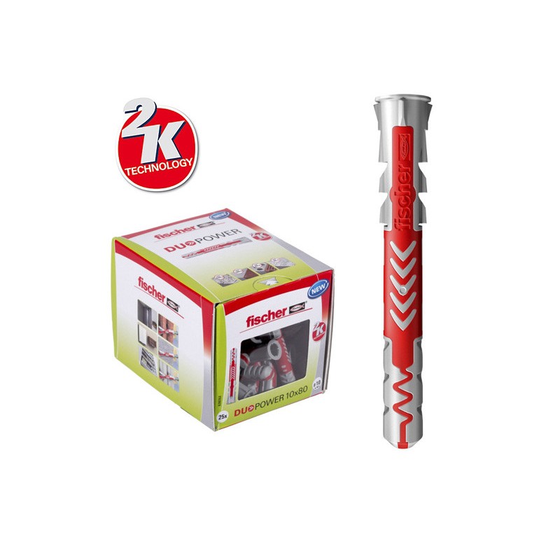 Универсални дюбели Fischer DUOPOWER ф10 х 80, 25бр. Универсални дюбели Fischer DUOPOWER ф10 х 80, 25бр.