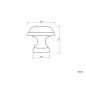 KAMA 2042 Retro Furniture Handle - With Screw, Old Gold