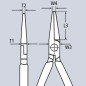 Клещи с дълга челюст с резци KNIPEX
