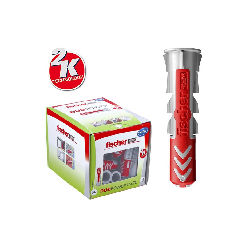 Универсални дюбели Fischer DUOPOWER ф14 х 70, 20бр.