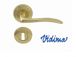 Vidima Sirius door handels - standard key, brass