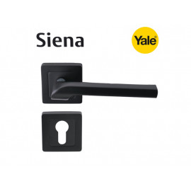 Yale Siena Door Handles - For Cylynder, Matt Black