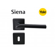 Дръжки за врати Yale Siena - Обикновен ключ, черен мат