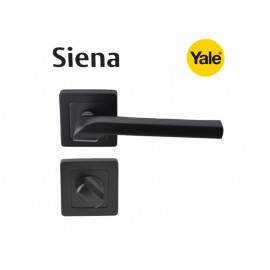Дръжки за врати Yale Siena - WC сервизна, черен мат
