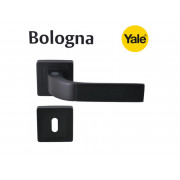 Yale Bologna Door Handles - For Cylynder, Matt Black