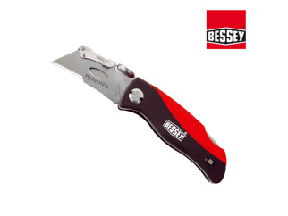 Folding utility knife BESSEY with ABS handle