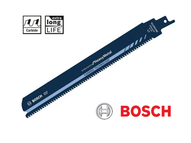 Reciprocating Saw Blade BOSCH S1155CHM Endurance for Heavy Metal