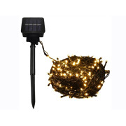 Christmas 100 LED String WW 10m with Solar Spike