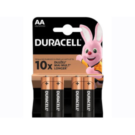 Batteries Duracell AA Alkaline 4pack