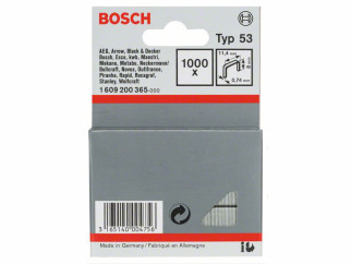 Fine wire staple BOSCH Typ 53 - 1000pcs.