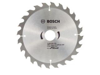 Циркулярен диск BOSCH за дърво Eco For Wood- 190x30, 24 зъба