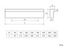 710 Aluminium Furniture Handl - 544 mm