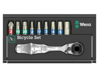 Ratchet set + bits WERA - Bicycle Set 9