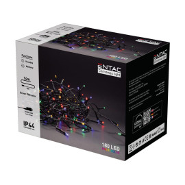 Christmas 180 LED light 14m - multicolor