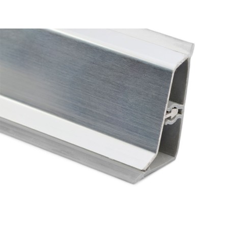 Aluminium Convex Skirting - S-Type, chrome
